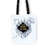 Official Harry Potter Illustrated Front/Back Canvas Zippered Tote Bag - Marauders (Can be Personalised)